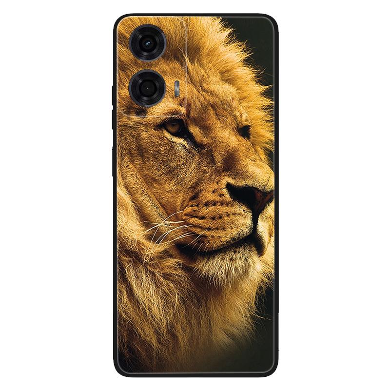 For Moto G85 5G Case TPU Space Soft Silicone Back Cover Phone Cases For Motorola Moto E14 MotoG85 Wolf Protective Cool funda