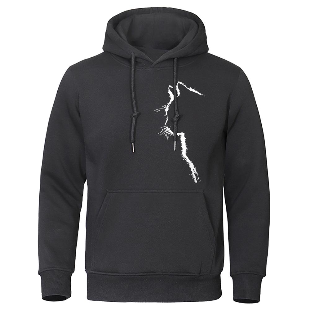 Männer Und Frauen Lange Ärmel Gedruckt Coole Katze Tier Sweatshirts Herbst Sportswear Streetwear Übergroßen