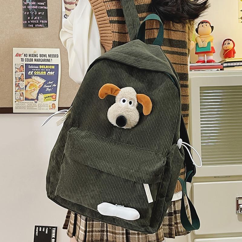 Schoolbag Simple junior high school schoolbag Female college student American retro niche ins Mori backpack Small casual backpack