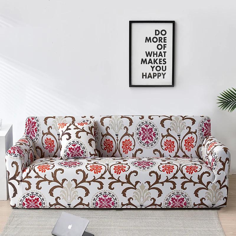 Floral Sofa Covers for Living Room Elastic Funda Sofa Sofa Slipcovers Towel Couch Cover Fundas Sofas Con Chaise Longue 1PC