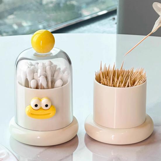 Cartoon Toothpick Holder With Removable Dust Cover Plastic Toothpick Dental