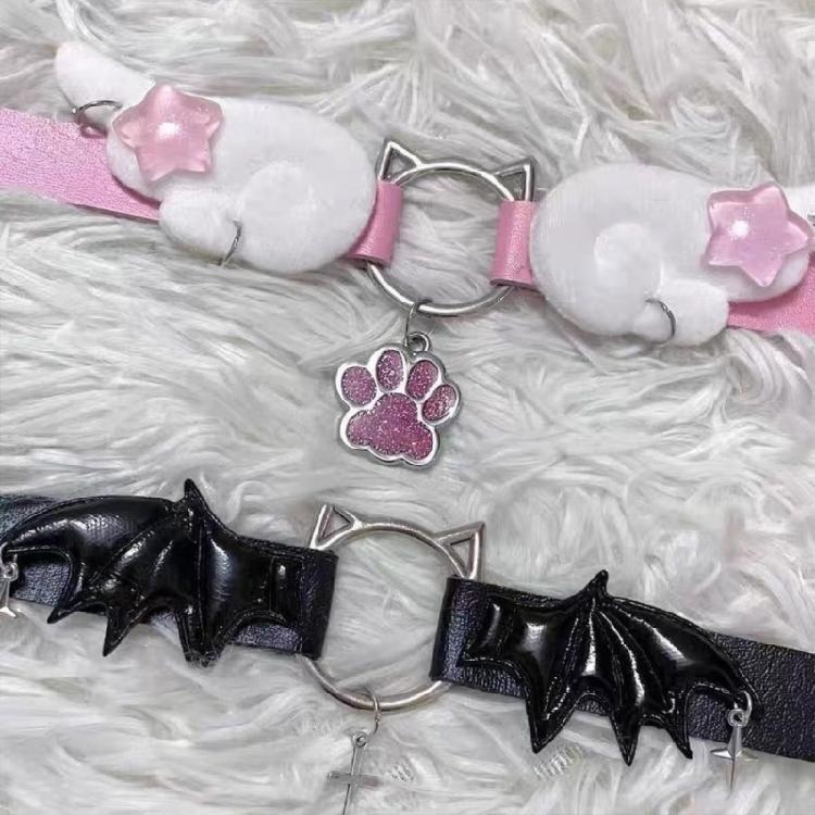 Punk Neck Straps Cat Choker Y2k Neck Jewelry Perfect Gift for Hot Girls Women