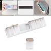 Space Saving Magnetic Pills Box Organizers 6 Compartment Secure Lock System Medicine Dispenser for Vitamins & Medications