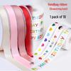 Handbag Ribbon Gift Decoration: 100g Raffia Woven Bow with Printed Pattern