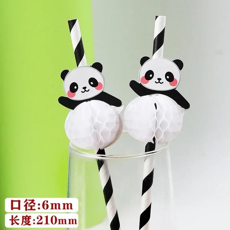 50PCS Disposable Biodegradable Paper Straws Food Grade Festival Decoration Party Desserts Juice Beverages Creative Styling Straw