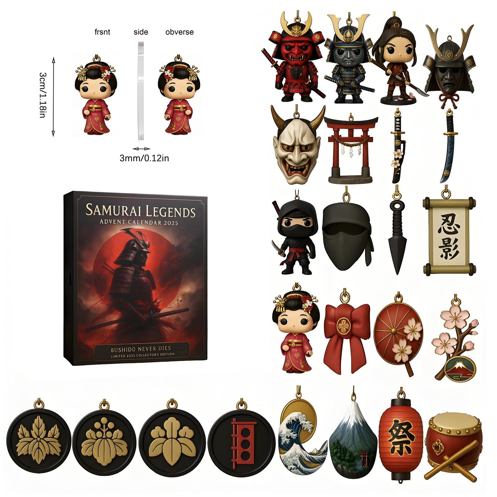 

Календарь обратного отсчета включает 24 подарка, календарь обратного отсчета и брелок-сюрприз. One Size