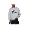 Uniqlo Kaws X Warhol Collaboration Fw24 Cartoon Graphic Print Crewneck Sweatshirt Unisex sweatshirt Gray 472951-03