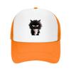 Cup Black Cat Printed Baseball Cap Fashionable and Multifunctional Duckbill Cap Adjustable and Trendy