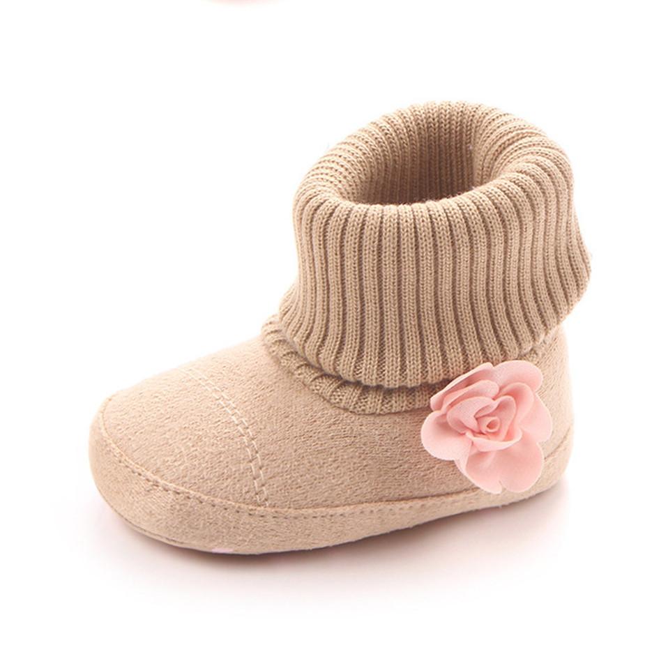 

Обувь для маленьких мальчиков и девочек, зимние супер-теплые ботинки для новорожденных, милые детские ботинки с цветочным принтом медведя для малышей 12cm хаки