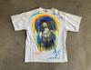 Vintage Kama MAC DRE White Cotton T-SHIRT Size 2XL Hand Painted Rap Hip Hop Swag 2YK Gangsta