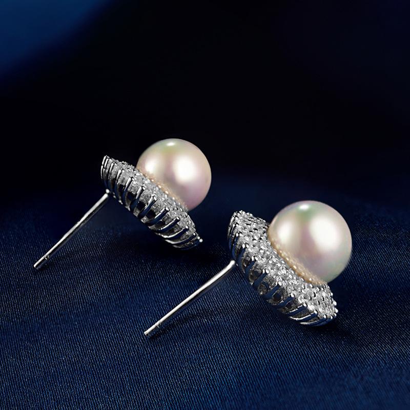 Lindon 925 Sterling Silver Synthetic Pearl Earrings Drop Earrings For Women Wedding Party Gifts