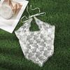 Women Sunproof Lace Triangle Kerchiefs Lightweight Summer Tie Back Kerchiefs