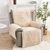 1/2/3 Seater Recliner Sofa Cover Flannel Plush Armchair Sofa Cover Non-Slip Relax Lazy Boy Chair Slipcovers Home Decor