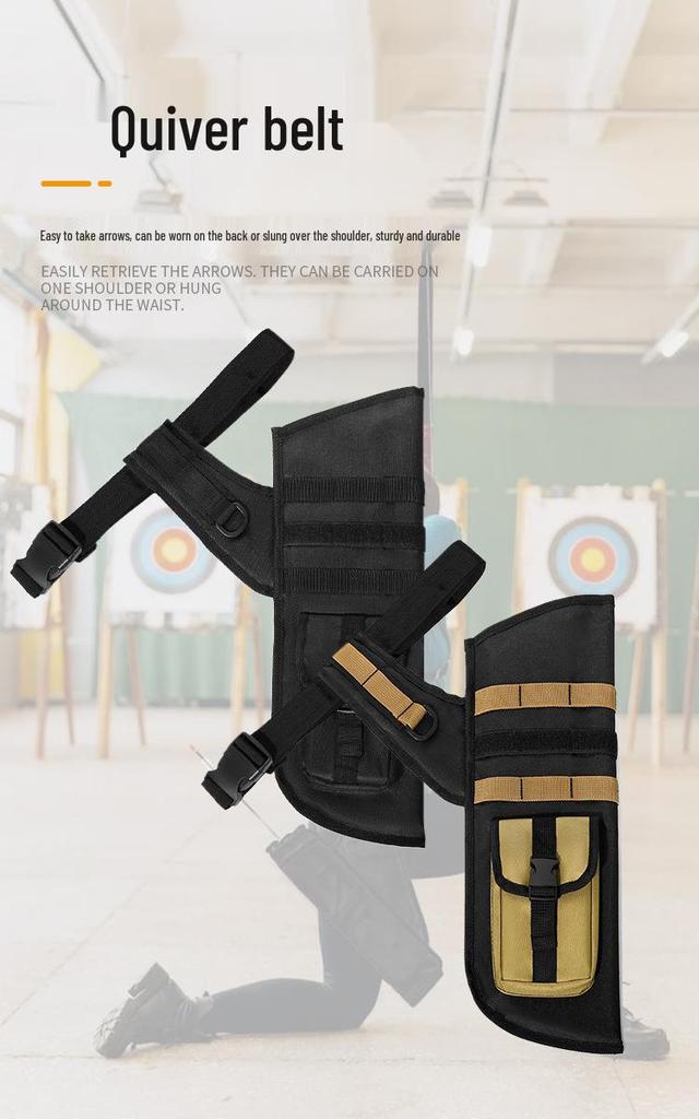 Portable Outdoor Tactical Arrow Quiver Bag for Archery