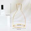 Neue nordische kreative Vase Home Decor Goldene Glasvase Hydrokulturpflanzenhalter Eisenlinie Blumen Ornament Home Gartendekoration