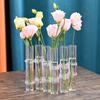 6/8pcs Transparent Glass Vase, Round Shape, High-Value Glass Decoration, Flower Arrangement, Hydroponic Plant Pot, Combination Vase Decoration