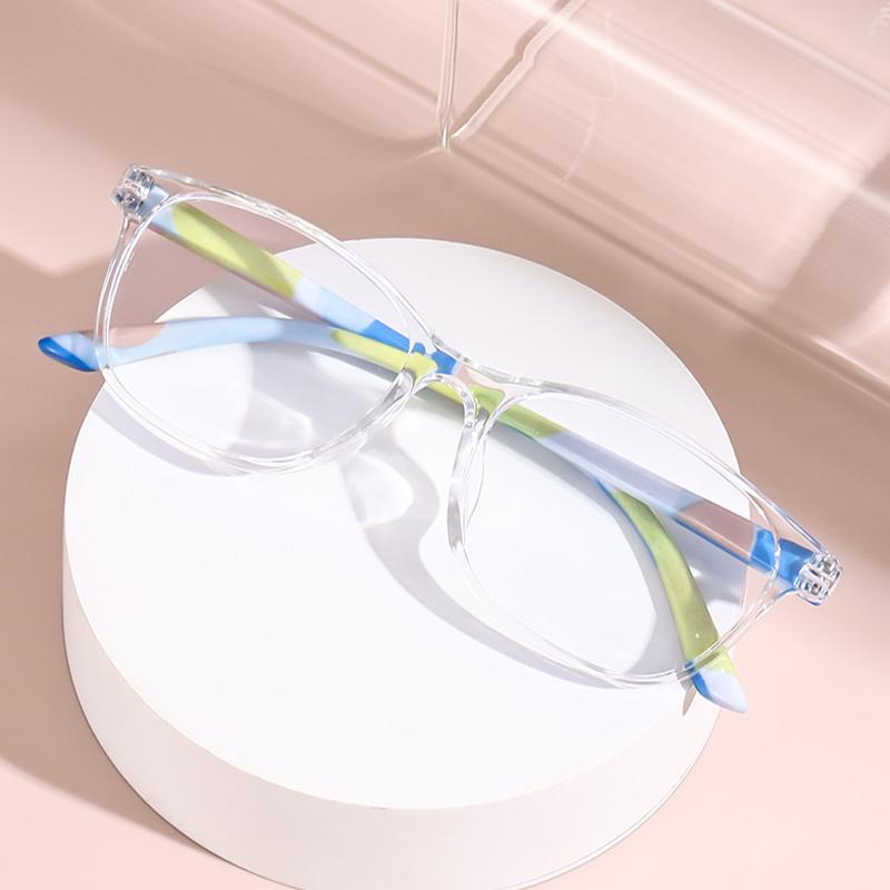 Anti Blue Light Glasses Anti Glare Lightweight Spring Legged Plain Face Covering Bag With Decorative Glasses 6091