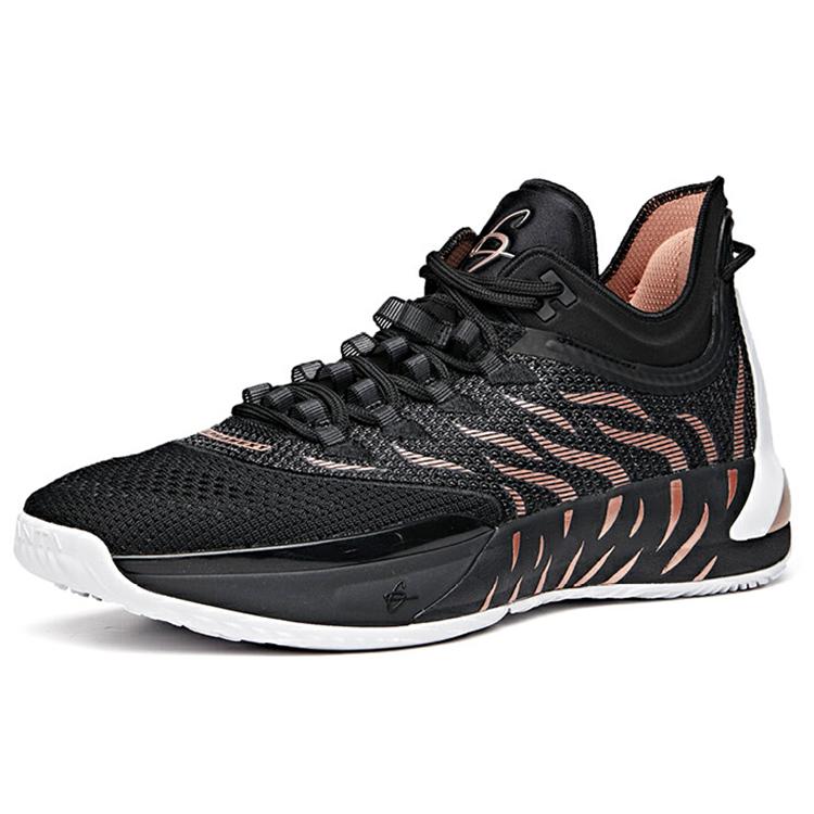New Anta GH1 Gordon Hayward Wear Resistant Slip Resistant Low Top Basketball Shoes Men's Black Gray 112031103-4