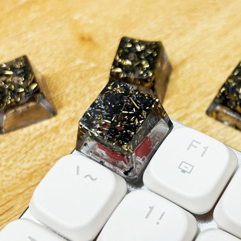 OEM Height Resin Keycap Featuring Color Foil Backlight for Mechanical Keyboards for Gamers and Collectors