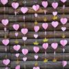 Gold Pink 3D Paper Heart Crown Garland Girl Princess Birthday Party Nursery Room Decor Balloon Tail Pack of 5
