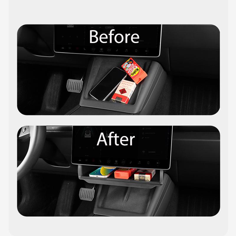 For Tesla Model Y LAUNCH/Juniper/3+ Highland Central Control Screen Storage Box Car Storage Box Automotive Accessories