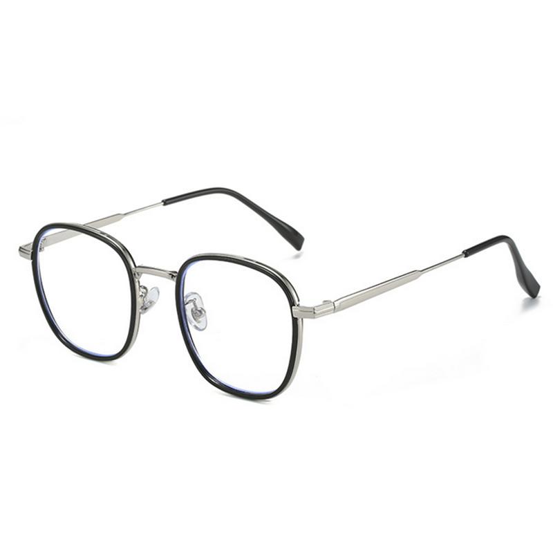 Square Myopia Eyeglasses Metal Frame Women Men Eyeglasses TR90 Frame Prescription Eyewear 0 -0.5 -1.0 -2.0 -3.0 To -6.0 Diopter 0
