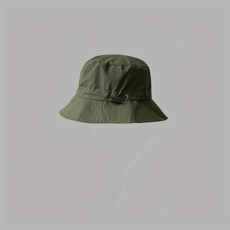 Bucket Hat, Wide Brim Sun Protection, Knitted, Snap Closure, Foldable Windproof for Fishing Camping Hiking, Hand Washable