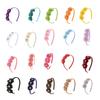 Soft Fabric Floral Rhinestones Hair Hoop Props with Nonslip Feature for Uncomfort Long Term Wear In Active Setting
