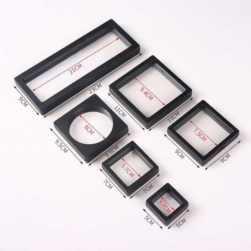 Challenge Coin Display Stand 3D Floating Transparent Phone for Case Jewelry Specimen Military Medal Stand Frame