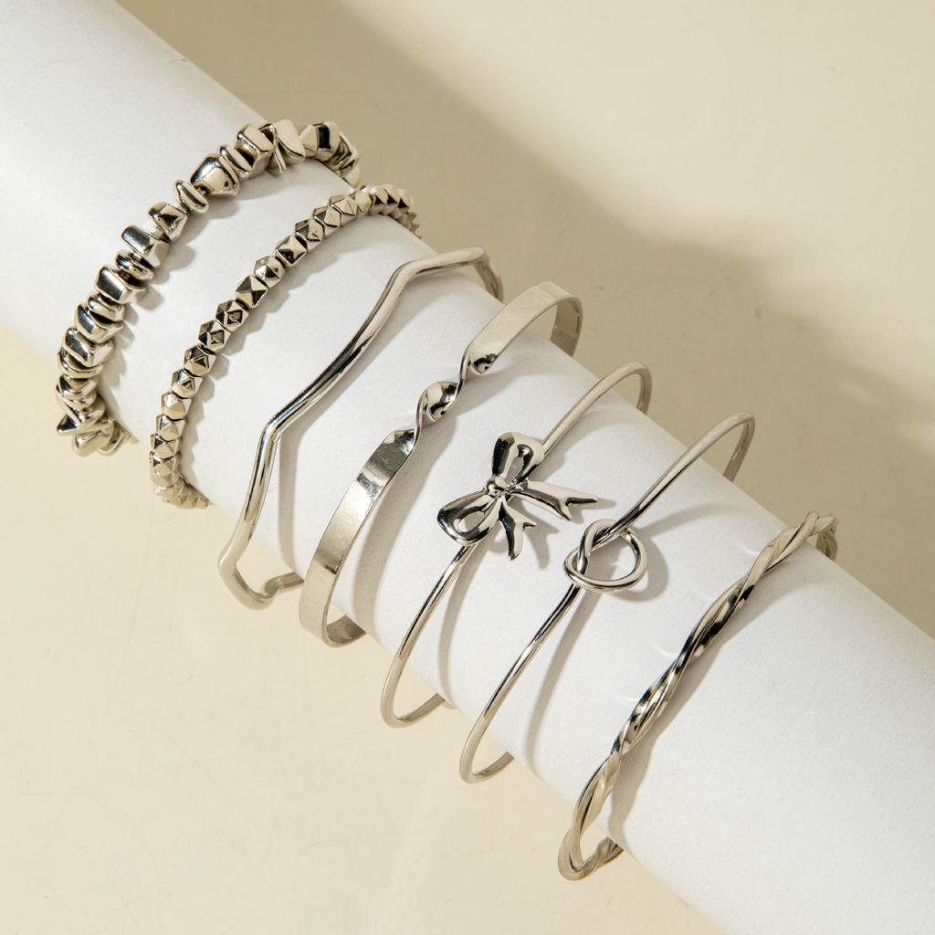 Exaggerated chain bracelet set, punk heart-shaped open bracelet bracelet wholesale