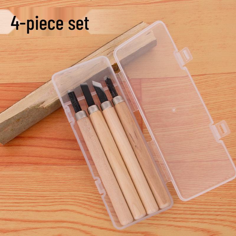 Comprehensive Wood Carving & Stamp Set: Includes Hand-Carved Knives, Carpenter Tools, and Carving Materials for Wood, Rubber, and Plaster.