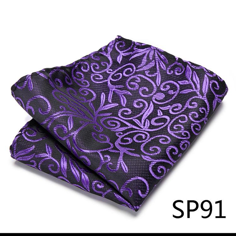 Guangzhou 1200-Pin High-Density Men'S Elegant Retro Business Suit Jacquard Pocket Towel Square Towel