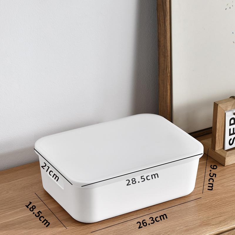 Stapelbare Aufbewahrungsboxen mit Deckel - Kunststoff-Organizer-Schubladen für den Schreibtisch, Mehrzweck-Aufbewahrungsboxen für Snacks, Unterwäsche