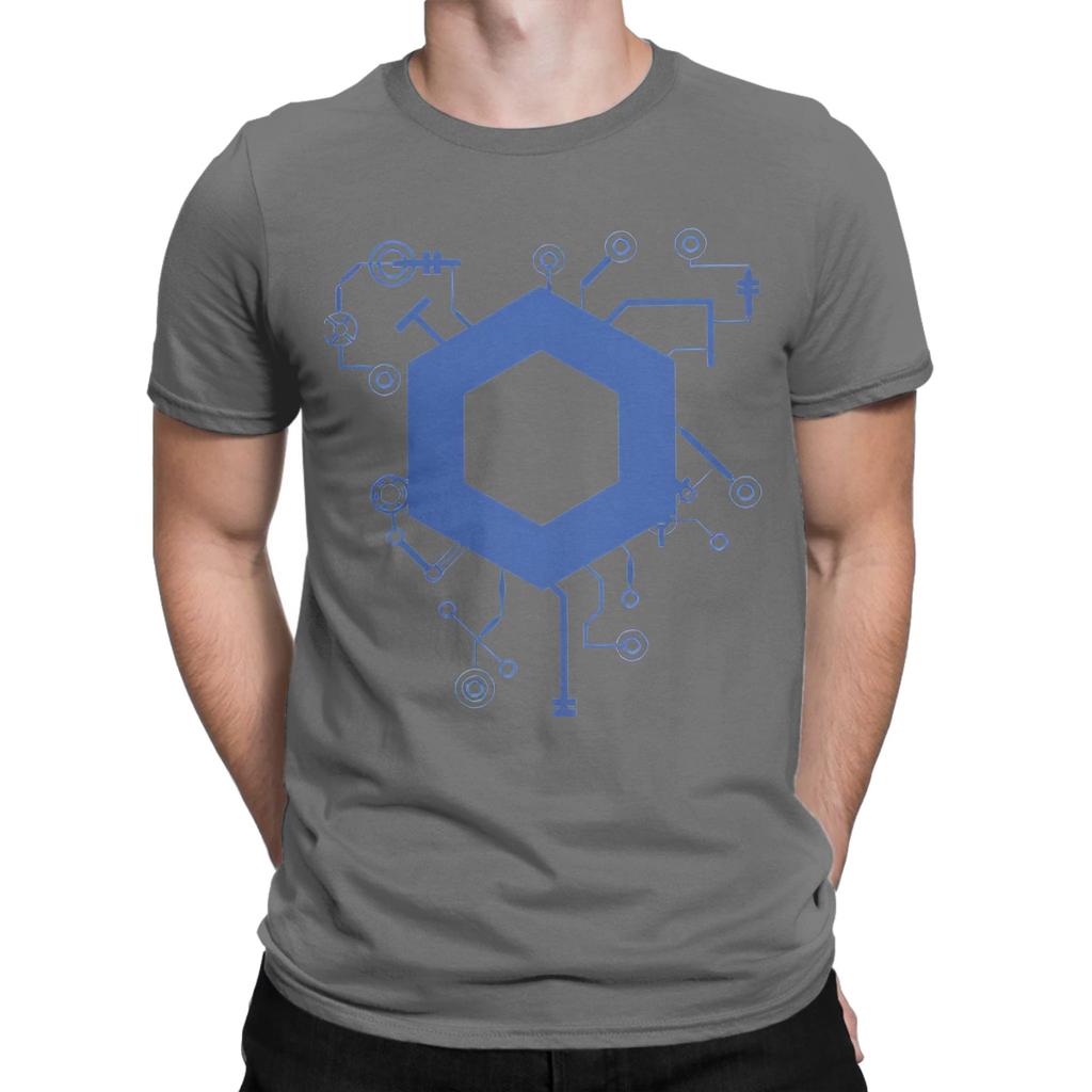 Chainlink Blockchain Cryptocurrency Funny 100 Cotton Tshirt Chainlink Tees Tops For Unisex