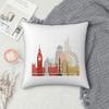 London Square Pillowcase Cushion Cover Pillow Case Throw Pillow Cover for Home Bedroom Car
