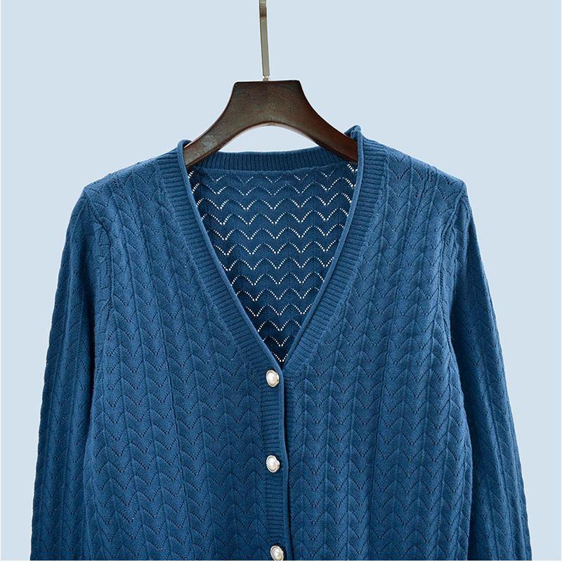 Spring & Fall Women's Top Young K-style Bell Sleeve Knitted Cardigan Sweater Outwear Outer Wear Western Style Women's Clothing