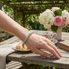 Ethnic Style Cloisonne Bangle Flower Pattern Hand Bracelet Charming Open Bangle  Women Jewelry