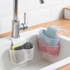 Hanging Storage Drain Basket Bag Silicone Space Saving Soap Sponge Shelf Adjustable Kitchen Accessories Kitchen Sink Holder