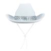 Cowboy Hat With Red Edging And Water Droplet Edging. Cowboy Hat With Edging. Cowboy Hat With Edging