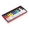 Acrylic Paint Set DIY Fluid Waterproof 12 Colors 20ml Each Fast Drying Safe Harmless Art Craft Paints for Wood Fabric