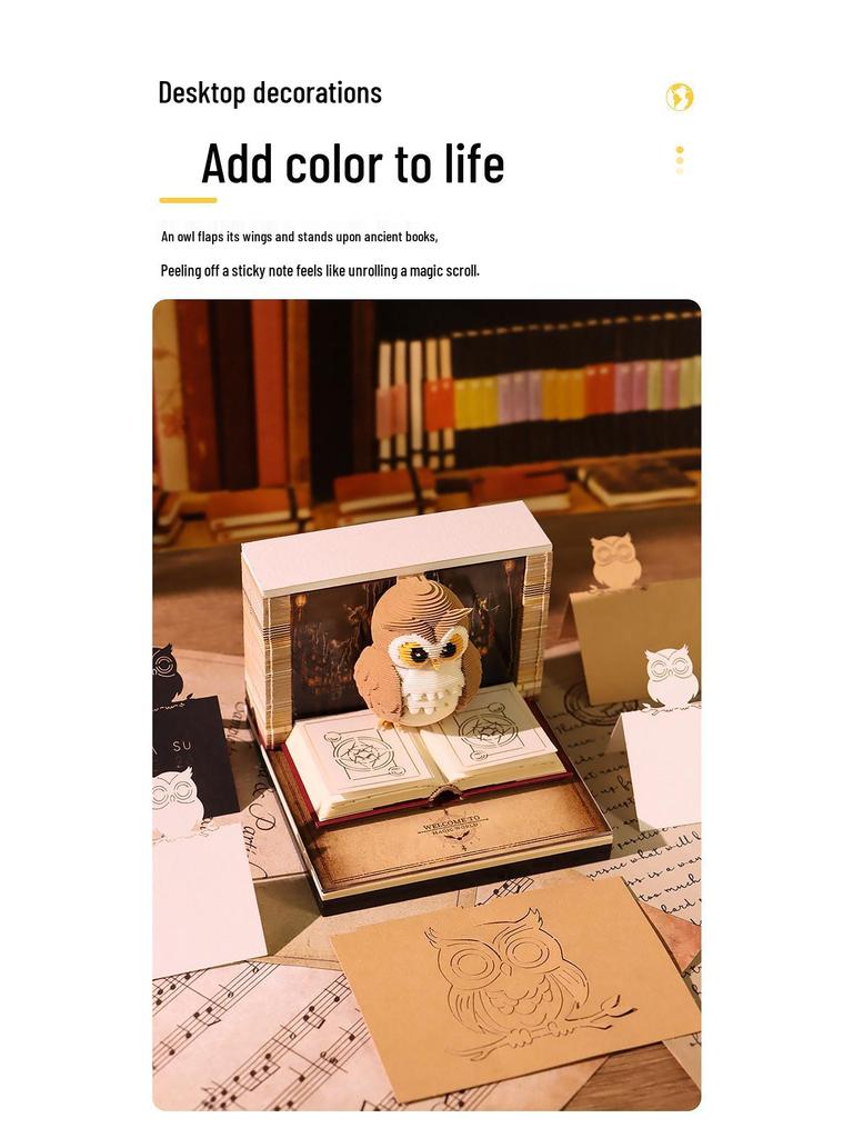 Harry Potter Magischer Adler 3D-Papier sculpture Haftnotizen Ornament