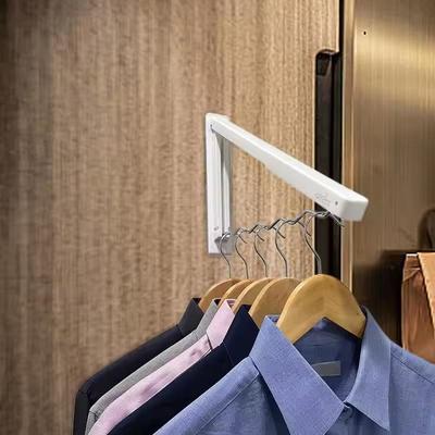 Wall Mounted Clothes Rack Punch Free Foldable Drying Rack Strong Load-Bearing Hanger Rack Wavy Design Drying Coat Racks