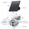 Solar-Powered 6MP HD Camera, 12x Zoom, PTZ, Full-Color Night Vision for Outdoor Monitoring.