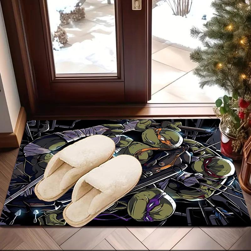 Turtles Team Adventure Area Rug Suitable for Indoor And Outdoor,Carpets for Kitchens, Homes, Offices, Living Rooms,Home Decor,Christmas Gift