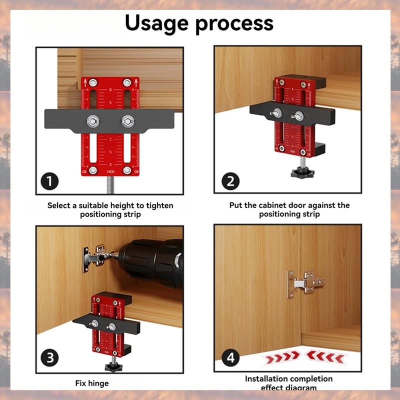 2025 Trend Cabinet Door Installation Positioner Versatile Hardware Jig High Woodworking For Effortless Ment Power Tool