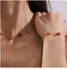 Elegant Chinese-Style Agate & Titanium Steel Beaded Jewelry Set
