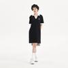 New MLB Short Sleeved Dresses Women's Black 3FOPB0333-50BKS