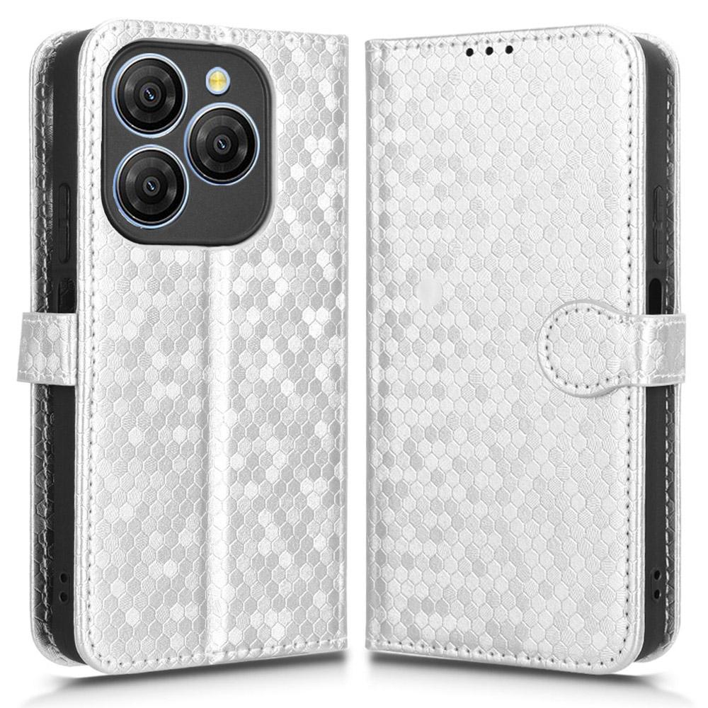 Etui portfelowe dla Blackview Shark 9 5G z wytłoczonym wzorem kropek, pokrowiec na telefon ze skóry PU