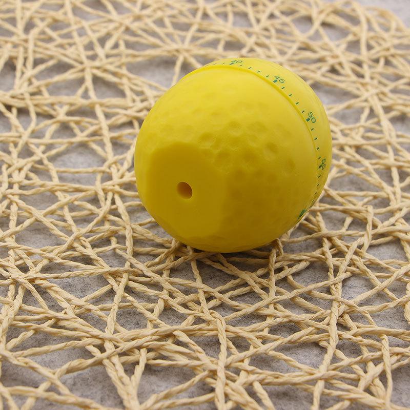 Lemon-Shaped 60-Minute Wind-Up Kitchen Timer for Cooking & Baking