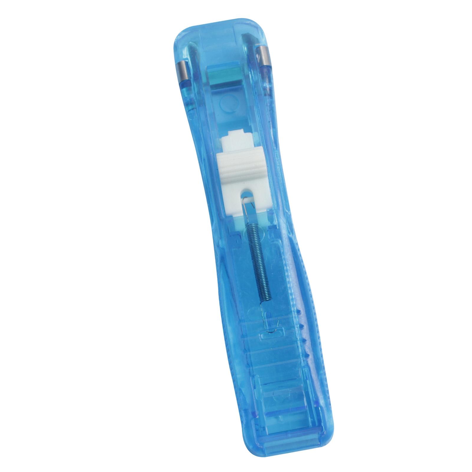 

Диспенсеры для зажимов-клипс Перерабатываемый ручной диспенсер для бумажных зажимов-клипс Пуш-степлер для дома школы синий